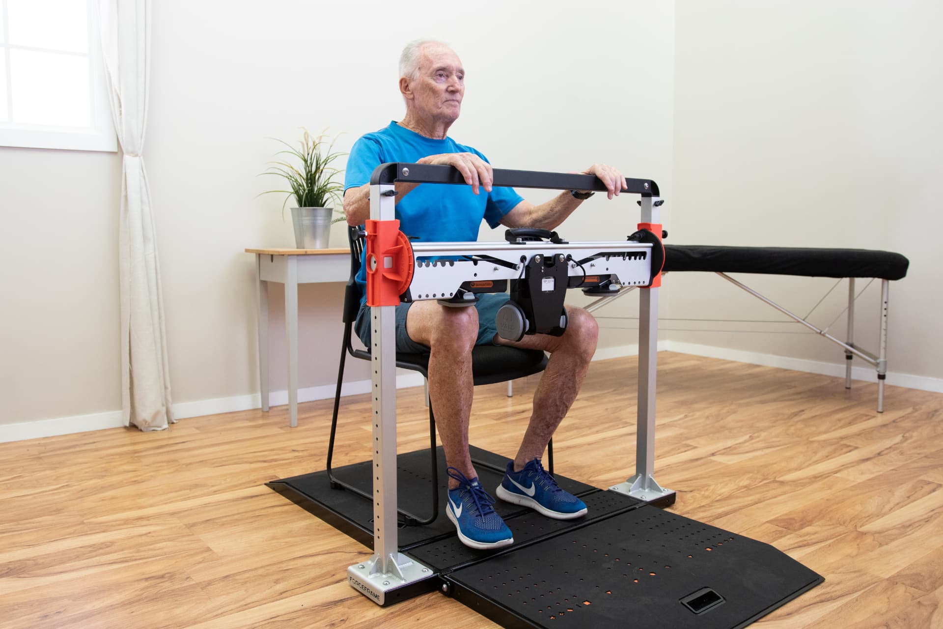 VALD ForceFrame knee strength testing at Assure Health in Carryduff, Belfast